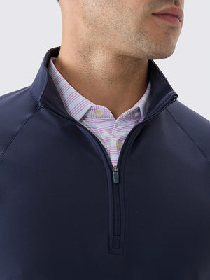4 Way Stretch Nylon Brushed Quarter Zip Sweatshirts