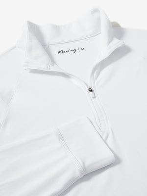 4 Way Stretch Nylon Brushed Quarter Zip Sweatshirts