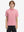Model front upper body wearing Stylish print boys polo shirts in fresh red lobster style