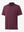 3D view highlighting Modern Fit Melange Polo in WINE HEATHER, showcasing fabric weave and tailored fit.
