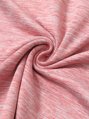 Heather Pinstripe Brushed Dry Fit Quarter Zip Pullover