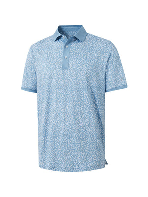 Polos de golf de cuello con contraste y estampado completo elegantes
